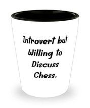 Love Chess Shot Glass, Introvert but Willing to Discuss Chess, Gifts For Friends - £7.63 GBP