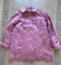 J. Jill Jacket Worn Once Pink Linen Blend Lightweight Lined Women size XXS P - £51.02 GBP