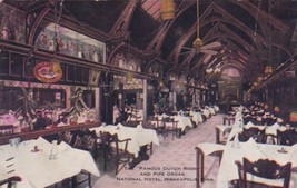 Minneapolis Minnesota MN National Hotel Dutch Room Pipe Organ 1910 Postcard D32 - £2.35 GBP