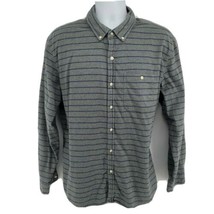 Vineyard Vines Slim Longshore Shirt Size XL Gray Striped Mens Long Sleeve Button - £17.84 GBP