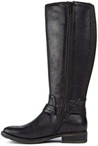 Baretraps Women Block Heel Knee High Riding Boots Abram Size US 5.5M Black - £24.68 GBP