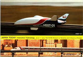 1979 Japan Airlines HSST-01 Museum of Science Chicago Postcard Chrome Un... - £10.31 GBP