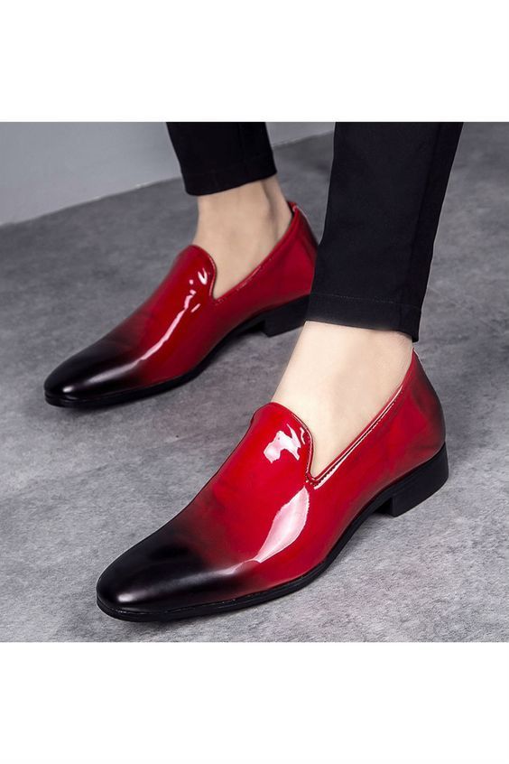 New Handmade Men's two tone burgundy tassel loafers, Spring men's leather shoes