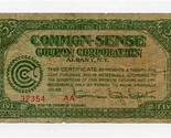 Common Sense Coupon Corporation 5 Coupons Certificate 1910&#39;s Albany New ... - £30.16 GBP