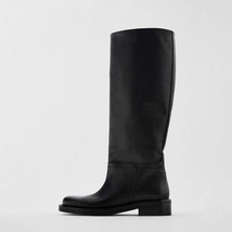 New Winter Woman Black Knee High Boots Female Designer Platform Shoes Ladies Bro - £80.77 GBP