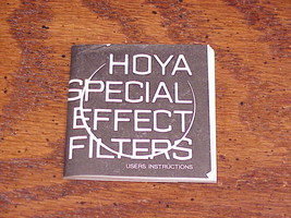 Hoya Lenses Special Effects Filters User Instructions, no. SP 8007E - £4.75 GBP