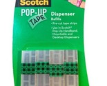 4 Refills 1 Pack Scotch Pop-Up Tape Dispenser Refills 300 Total Strips NEW - £27.98 GBP