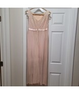 VTG 60s Mary Kay Union Made Beaded Chiffon Silk Evening Dress Womens Sz ... - $127.79 CAD
