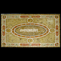 Exclusive Marble Countertops Table Top Mosaic Rare Inlaid Outdoor Decor H3945 - £496.26 GBP+