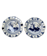 Vintage Holland Delft Blue Porcelain Ashtray With Dutch Shoes and Windmi... - $38.29 CAD