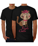 Frida Kahlo Cat Shirt Funny Men T-shirt Back - £10.17 GBP