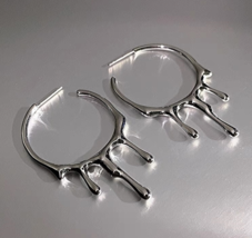 Drip Hoop Drop Bing Earrings Etude mm6 RB Hat Anine Dutch Paris Designer Ami Von - £5.58 GBP