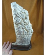 Antler-6) Bear Owl wolf eagle salmon shed moose antler figurine detailed... - £360.98 GBP