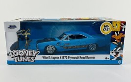 Jada Looney Tunes 1970 Plymouth Road Runner 1:24 with Wile E Coyote Figure 32038 - £31.19 GBP