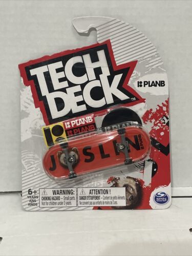 2021 TECH DECK PLAN B RED JOSLIN ULTRA RARE FINGERBOARD SPIN MASTER FAST... - $7.69
