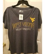 Russell Athletics Ladies XL  West Virginia Mountaineers Shirt Tags Attached - $220.85 MXN