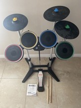 Nintendo Wii Rock Band 3 PRO-DRUM/PRO-CYMBAL Drums Kit Set Wireless, No Dongle - £638.68 GBP