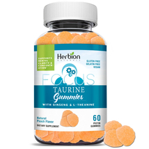 Herbion Naturals Taurine Gummies with Ginseng, L-Theanine, 60 count - Pack of 1 - £14.15 GBP