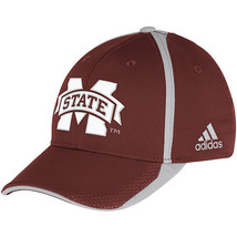  Adidas NCAA College Football Curved Hat Cap Size S/M MISSISSIPPI State  - £19.29 GBP