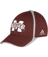  Adidas NCAA College Football Curved Hat Cap Size S/M MISSISSIPPI State  - £18.97 GBP