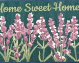 Printed Kitchen Accent Rug(nonskid)(17&quot;x28&quot;) LAVENDER FLOWERS,HOME SWEET... - $18.80