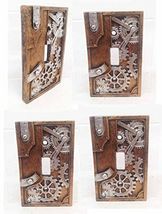 Ebros Steampunk Clockwork Gearwork Design Wall Light Switch Plate Set of 4 - €32,62 EUR