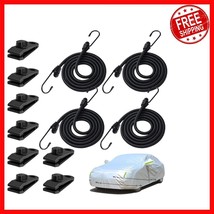 4PCS 50 Inch Heavy-Duty Car Cover Gust Straps with Stainless Steel Clips... - $42.67