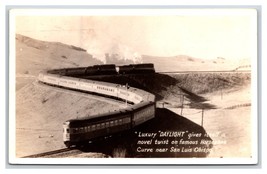 Daylight Train on Curve at San Luis Obispo California CA 1944 Postcard V7 - £4.39 GBP