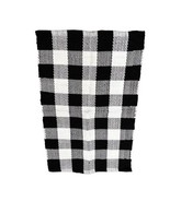 Huntington Home Door Accent Rug Black White Buffalo Plaid Doormat Decor ... - $15.19