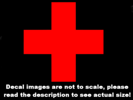 Medical Cross First Aid Rescue Car Decal Bumper Sticker Made in the US - £5.48 GBP+