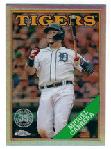 2023 Topps Chrome #88BC-4 Miguel Cabrera Detroit Tigers 75th Anniversary Insert - £1.19 GBP