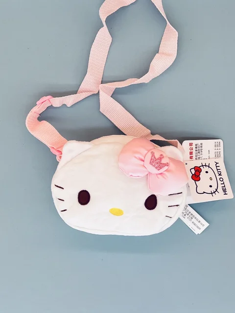 Sanrio Hello Kitty Plush Crossbody Bags Anime Cartoon Cute Coin Pouch Shoulder B - $22.61