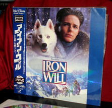 &#39;IRON WILL&#39; - 1994 Japan Import WS Laser Disc with Dolby Surround, OBI, ... - $9.85