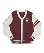 ALABAMA A&amp;M MEN&#39;S CARDIGAN LONG SLEEVE UNIVERSITY HBCU SWEATER MAROON - $88.90 CAD