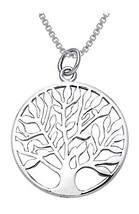 Jewelry Trends Sterling Silver Celtic Tree of Life Charm Pendant Necklace 18&quot; - £27.94 GBP