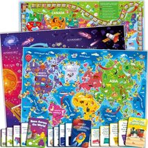 QUOKKA 3X Set Learning Board Games for Kids 6-8 - Educational Trivia Car... - £23.25 GBP+