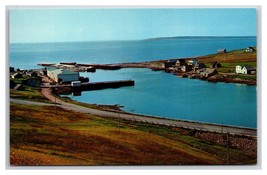 Grand Etang Harbor Cape Breton Nova Scotia Canada UNP Chrome Postcard P30 - $2.92