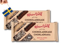 2 Bars of Karen Volf Chokladkaka 150g (5.29 Oz), Chocolate cake, Chocola... - $11.87