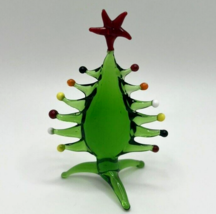 New!! Christmas Collection &amp; Murano Glass Handcrafted Christmas Tree Figurine - £21.99 GBP