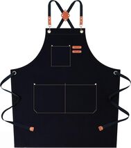 Water Resistant Chef Apron for Cooking &amp; More: Oversized Pockets, Adjust... - $39.55