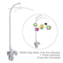 95CM (37&quot;) High Baby Crib Mobile Bed Bell Toys Holder Arm Bracket, 3 Nut Screws - £8.57 GBP+