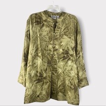 NEW Chico’s Design 100% Silk Shadows Manchurian jacket sand Size 2 (Size Large) - £26.78 GBP