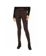 William Rast Womens M Black Red Plaid Ponte Pullon Skinny Leggings Defec... - $2.68 CAD