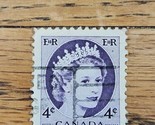 Canada Stamp Queen Elizabeth II 4c Used Cancel 347 - $0.94