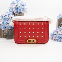 Rebecca Minkoff Crystal Stud Valentine Red Leather Love Crossbody Mini Bag NWT - $177.71