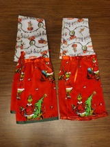 Grinch Whoville Christmas Kitchen Boa / Scarf on Red - $20.00