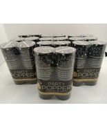 *LOT OF 20* Amscan Black Gold Confetti Party Poppers 10 pks of 2 - $303.53 MXN