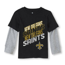 NFL  New Orleans Saints Boy or Girl Long Sleeve Shirt Infant 12-18 M NWT - $12.59