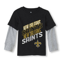 NFL  New Orleans Saints Boy or Girl Long Sleeve Shirt Infant 12-18 M NWT - $17.99