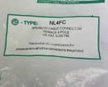 Neutrik NL4FC 4 Pole Speak On Cable Connector Professional Pro Audio Ada... - $15.63